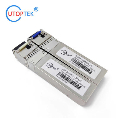 SFP28 25G BiDi LC 40km 1270nm/1330nm Fiber optical solution Networks for Cisco Huawei HP Juniper