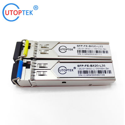 155M SFP SMF Bidi LC 20km 1310/1550nm optical fiber sfp transceiver module for cisco/huawei/ZTE/Viettle