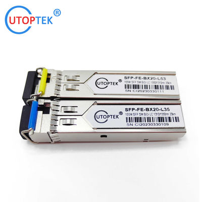 SFP 155M WDM/BIDI SC/LC DDM 20km~120km Fiber Optical Transceiver for ZTE/Cisco/Huawei/HPE/Aruba/Mikrotik Switch