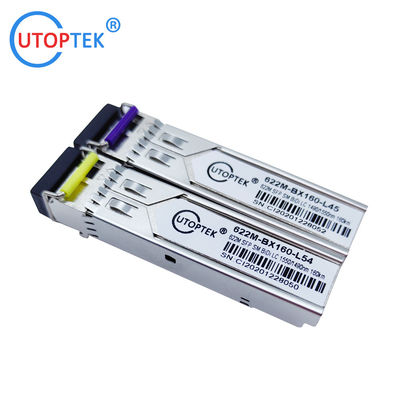 622M STM-4 SM Bidi LC 160km 1490/1550nm SFP module optical Transceiver DDM for ZTE/Cisco/Huawei/HPE/Aruba/Mikrotik