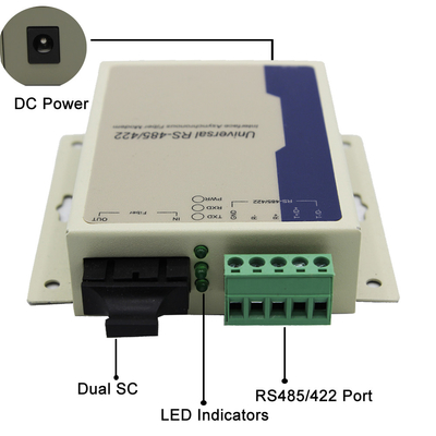 Serial Rs485/Rs422 over SC/ST/FC SM 20km 1310nm Fiber modem media converter for Contact Closure Alarm System Using