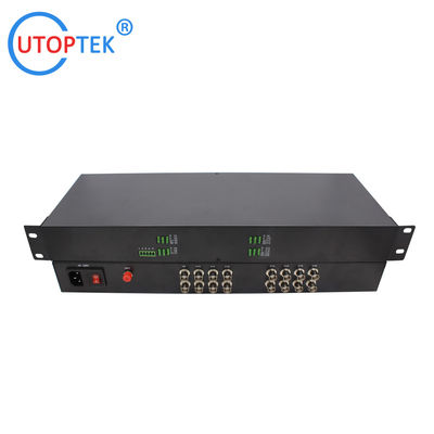 16ch 1080P BNC video, with Rs485 data, Fiber FC/SC/ST 20km, HD-CVI/AHD/TVI 1080P Coaxial Video over Fiber Converter