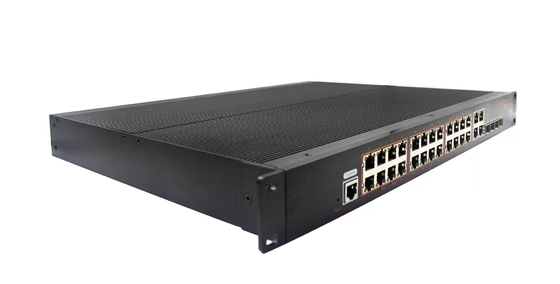 1U RACK Type L2 Management Industrial 4xGE SFP+28x10/100/1000M RJ45+1xConsole port Network Fiber Switch