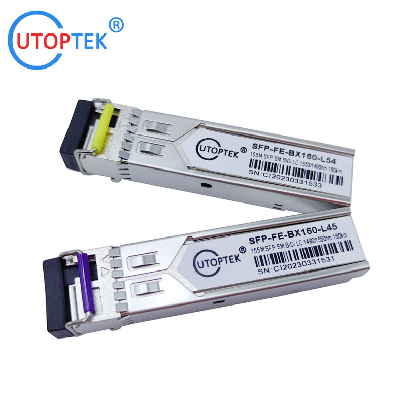 155M SFP SMF Bidi LC 160km 1490/1550nm optical fiber sfp transceiver module for cisco/huawei/ZTE/Viettle