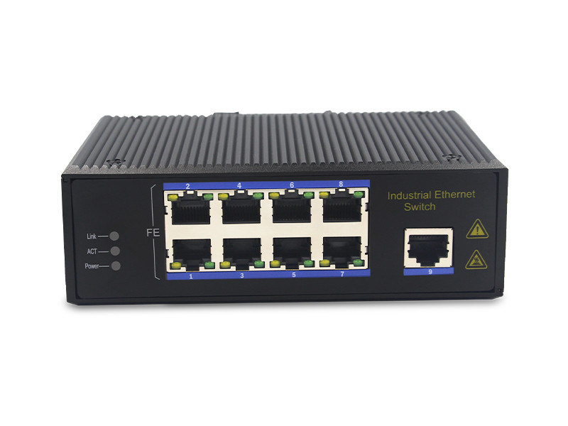 UT09FP unmanaged industrial 9port 10/100M UTP RJ45 POE ethernet switch DIN Rail